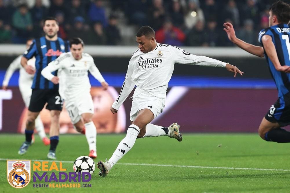 Hasil Atalanta vs Real Madrid 2-3, Cedera Mbappe Jadi Sorotan