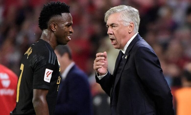 Carlo Ancelotti Bela Vinicius Junior dari Sanksi Kontroversial Karena Insiden di Mestalla