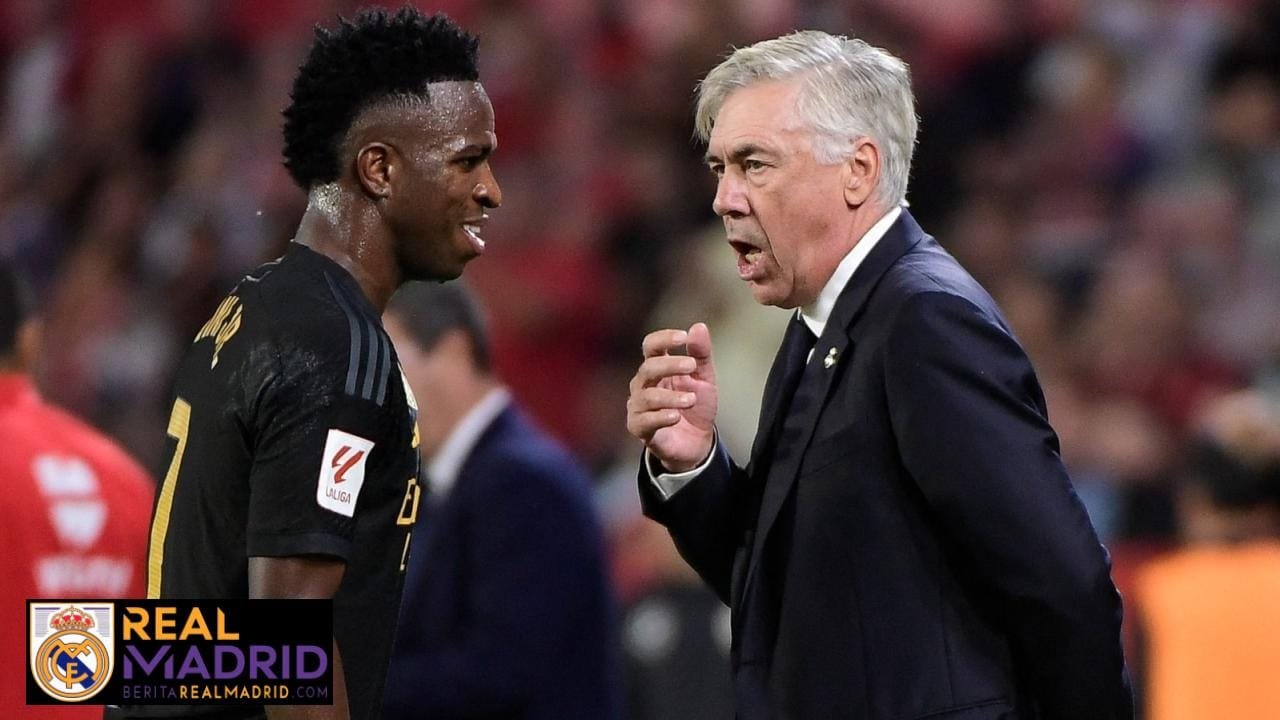 Carlo Ancelotti Bela Vinicius Junior dari Sanksi Kontroversial Karena Insiden di Mestalla