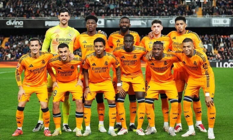Linimasa Real Madrid vs Valencia di La Liga 2024/2025