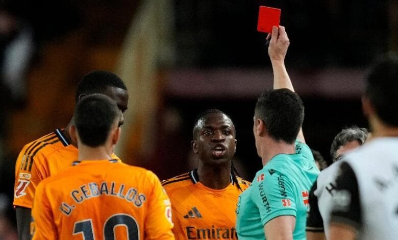 Real Madrid Kritis Tanpa Vinicius Junior Akibat Kartu Merah Lawan Valencia